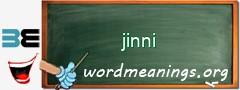 WordMeaning blackboard for jinni